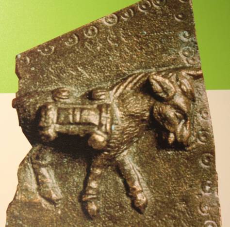 plaque votive en bronze