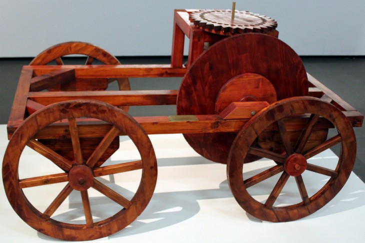 Réplique d'un chariot de mesure romain (odomètre) - Musée de Pergame