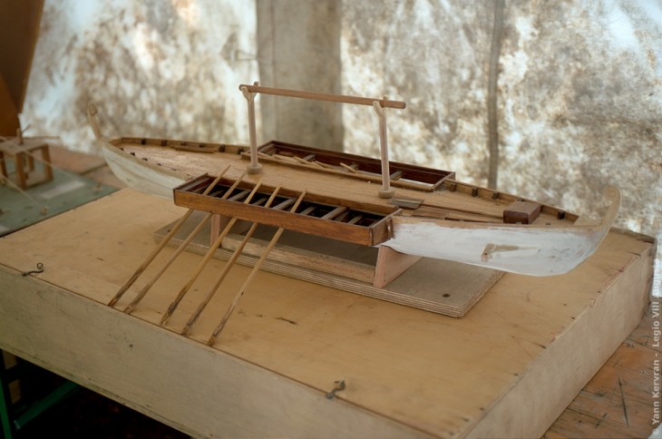 Maquette de patrouilleur sur le Rhin 